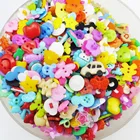 Пуговицы пластиковые разных цветов для скрапбукинга, 100 шт., P-001