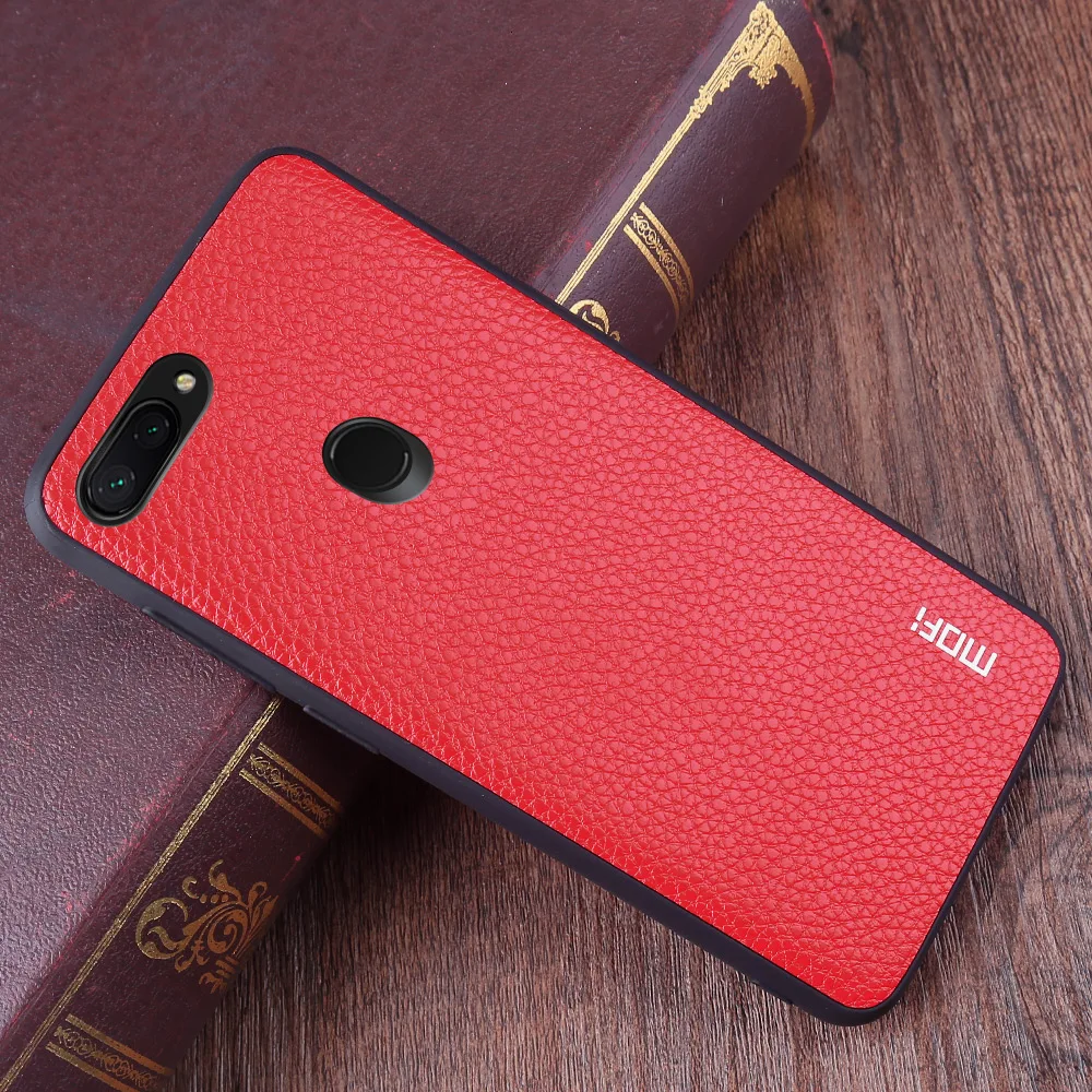 MOFi чехол для телефона для Xiaomi mi 8 Lite задняя крышка из искусственной кожи корпус для Xiaomi mi 8 Youth Conque для mi 8X Capa
