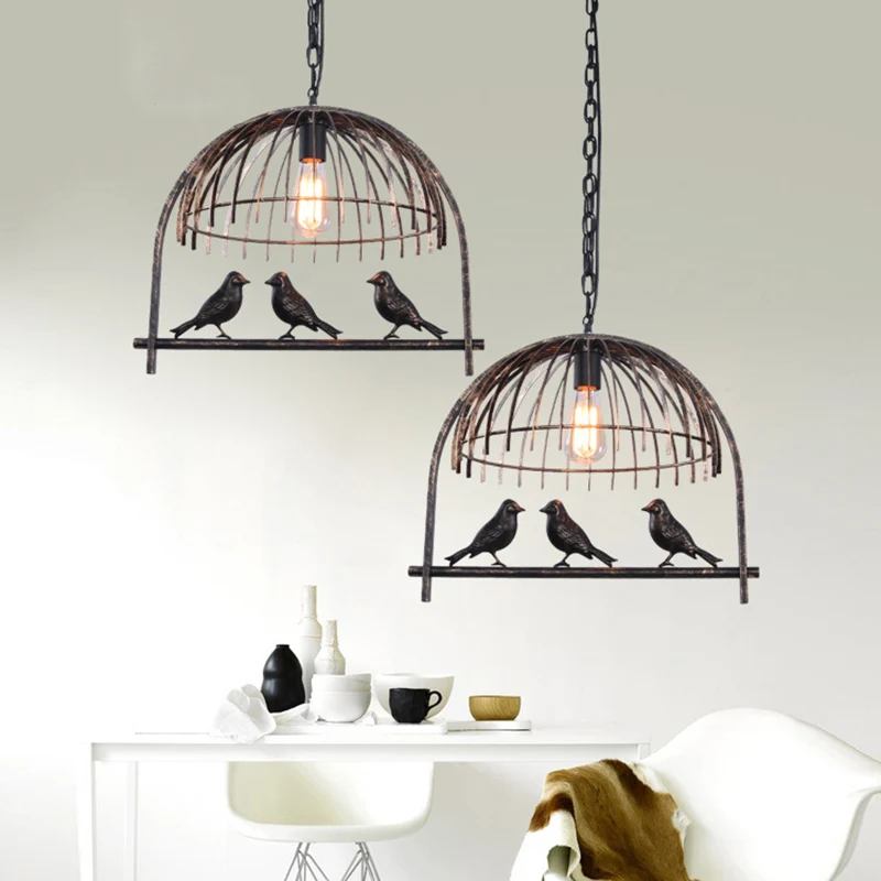 Ретро промышленные подвесные светильники в деревенском стиле для кухни столовой