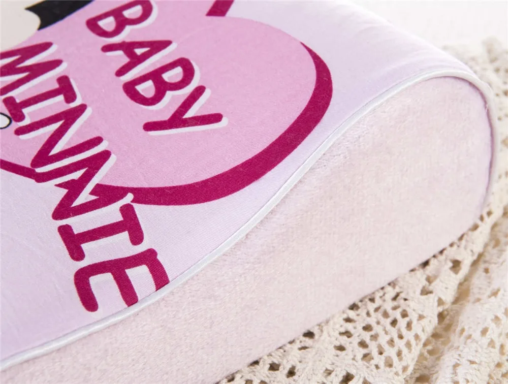 Розовая Подушка с эффектом памяти Минни Маус 40x25 см украшение для спальни детская