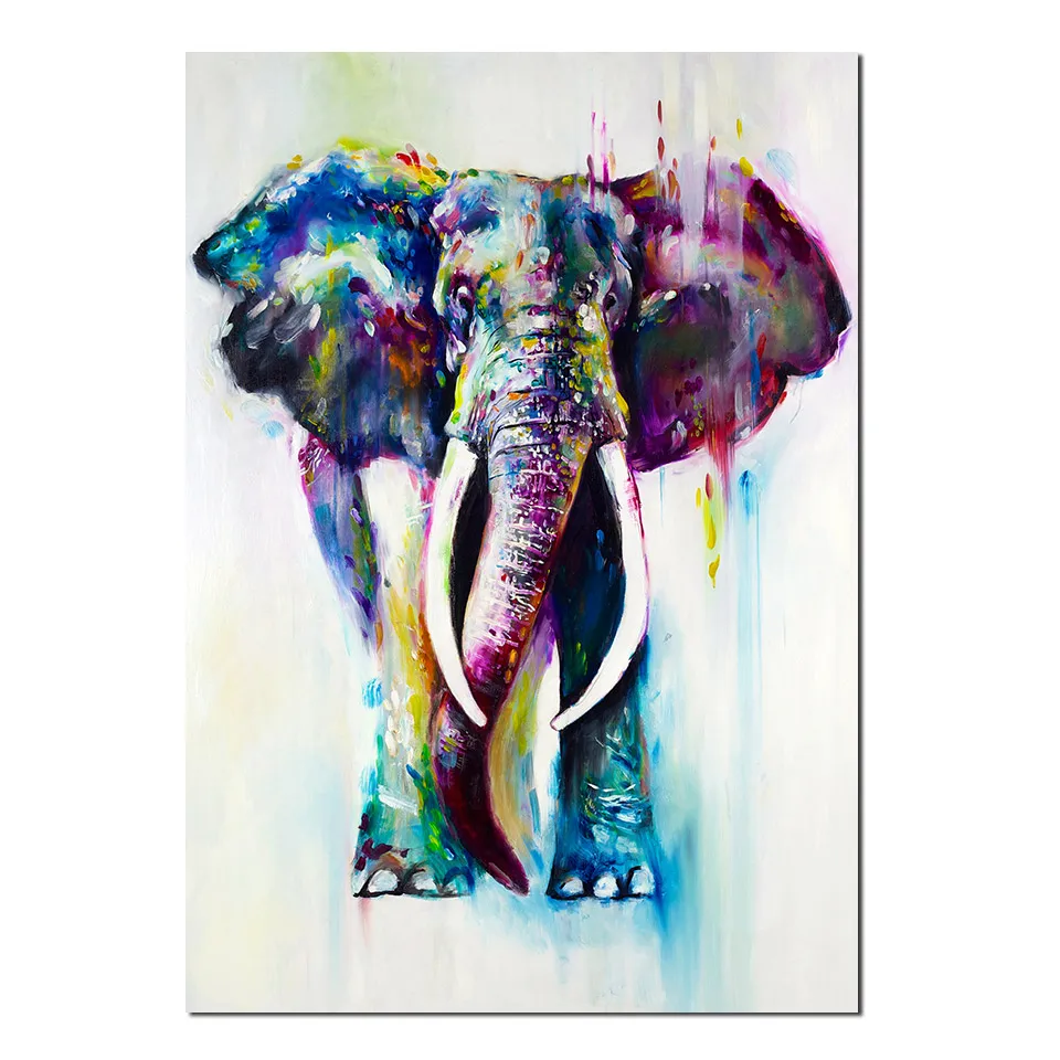 

HD Printed Canvas Painting Classical Elephant Animal Picture for Living Room Decor Abstract Paintings Wall Decor Canvas
