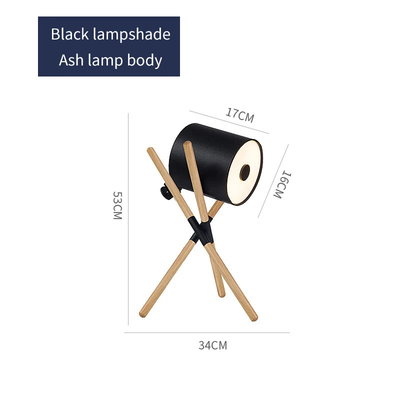 Dia 53cm Black Деревянные треугольные вертикальные напольные светильники в скандинавском стиле для спальни, гостиной, офиса, Современные Напольные светильники из твердой древесины для дома - Цвет абажура: Dia 53cm Black
