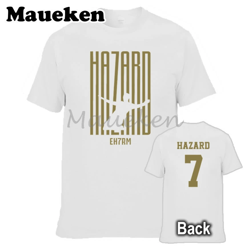 Мужская футболка hala New Мадрид King Eden Hazard 7 EH7RM одежда из Бельгии с круглым вырезом