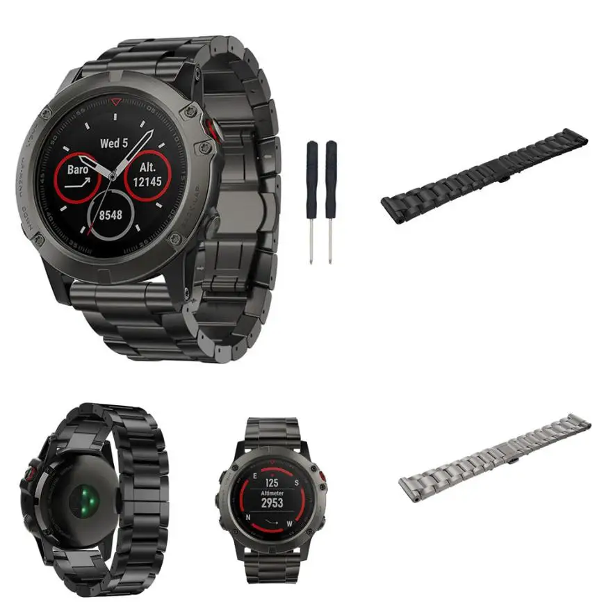 HIPERDEAL смарт-аксессуары ремешок для Garmin Fenix 5X gps браслет ремешок на запястье титановая сталь Смарт-часы ремешок d13
