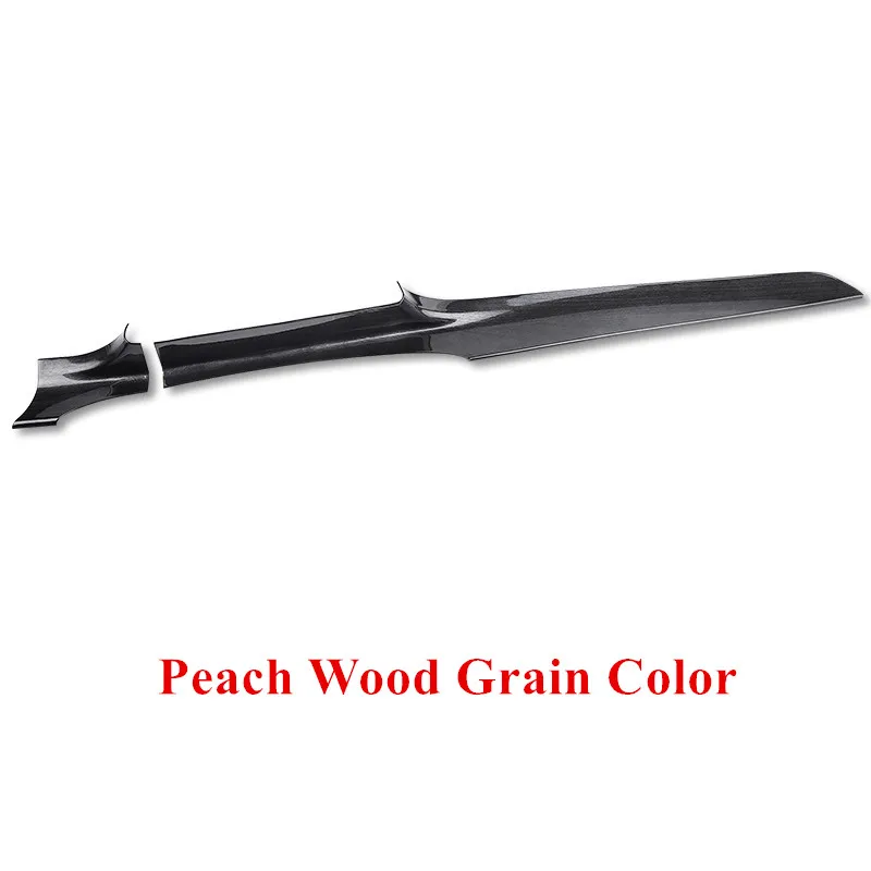 Peach Wood Grain ABS центральная консоль приборная панель отделка полосы 2 шт для Mercedes Benz C Class W205 180 200 GLC X253 260-18 LHD цвет углеродного волокна - Название цвета: Peach Wood Grain