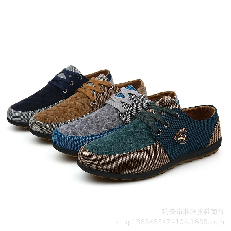 Мужская парусиновая обувь коллекция 2019 года мужская повседневная в винтажном