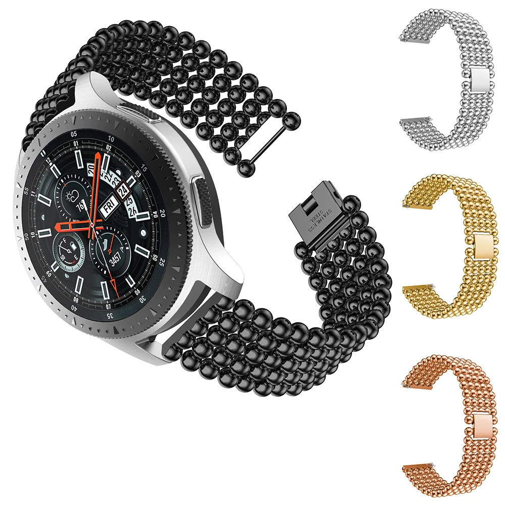 22 мм ремешок для часов из нержавеющей стали для samsung gear S3 Class/Frontier/Galaxy wacth 46 мм ремешок металлический Смарт-часы браслет ремень