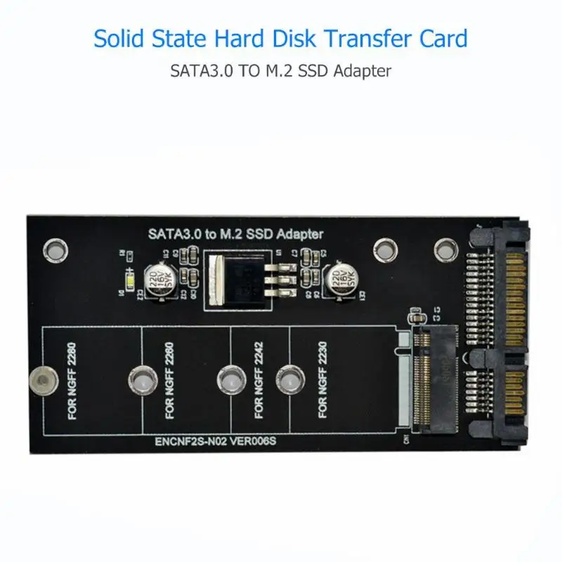 M.2 NGFF SSD адаптер SATA 3,0 22 Pin для ключа B-M NGFF адаптер расширения Поддержка всех SATA стандартов M2.SSD
