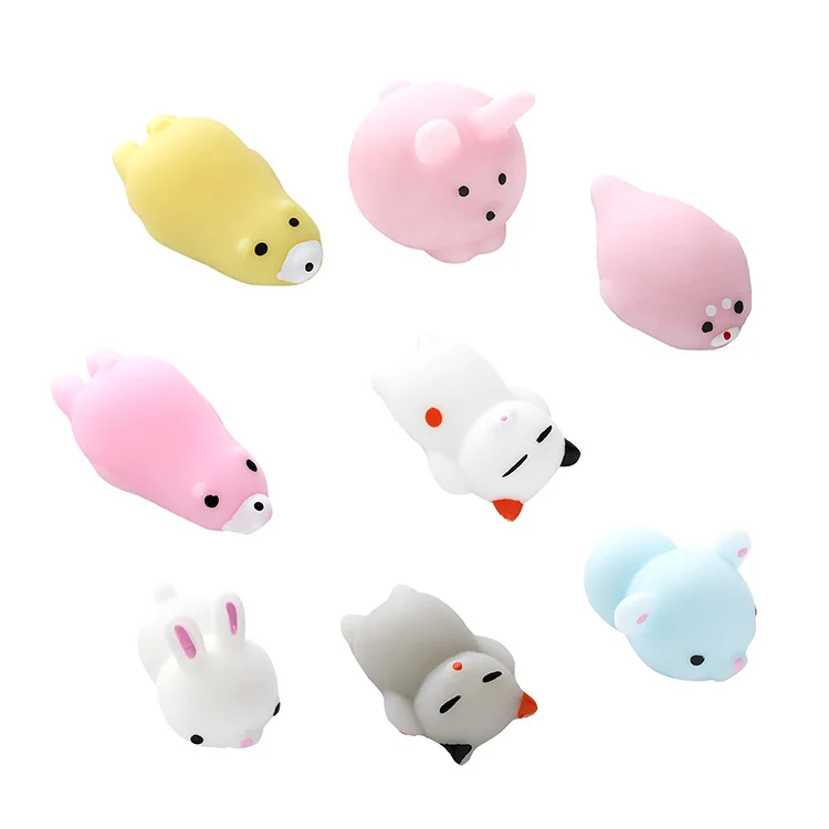 Симпатичные Mochi мягкие игрушки для вечеринки в честь Дня Рождения, игрушки для животных, антистрессовые мячи, мягкие липкие игрушки, игрушки для снятия стресса, детский подарок, Декор