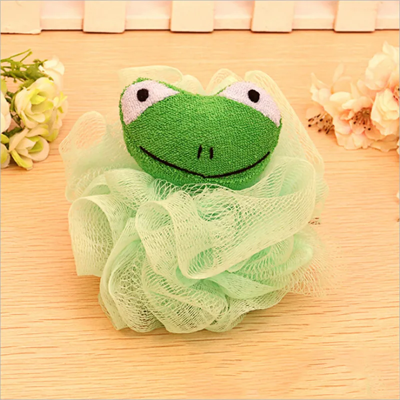 Cartoon Animal Bath Flower Bath Ball Milk Shower Accessories Bathroom Supplies Loofah Mesh Sponge Super Soft Baby Bath Brush