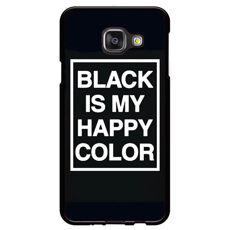 Черный чехол для Samsung 2015 2016 2017 A3 A5 A7 TV Skam Black is My Happy Color|Чехлы-накладки| |