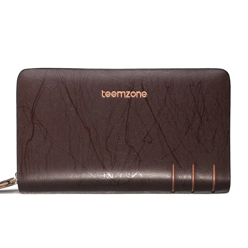 Teemzone Лидер продаж натуральной воловьей кожи Для Мужчин's Бизнес кожаные линии