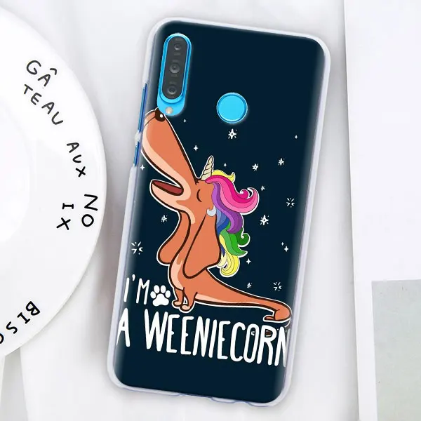 008 Такса докси Цветок Собака Щенок Футляр для телефона для huawei P30 Pro P10 P20 P30 Lite P8 P9 Lite P Smart Plus чехол - Цвет: 008