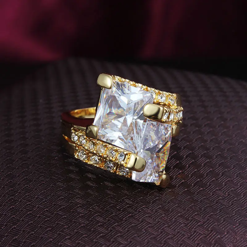 Женское кольцо с золотым покрытием для помолвки в индийском стиле|engagement rings for