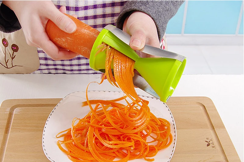Овощной спиратор терка для овощей спиральный измельчитель нож измельчители Слайсеры для моркови огурец кабачок кухонные инструменты Гаджеты