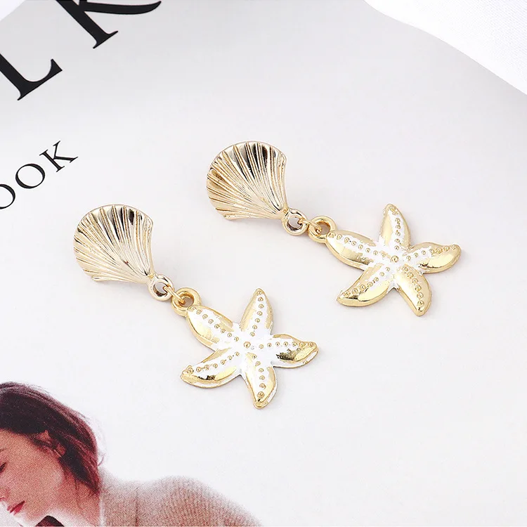 2019 Новые Морские животные модные ювелирные изделия творческая личность золотая