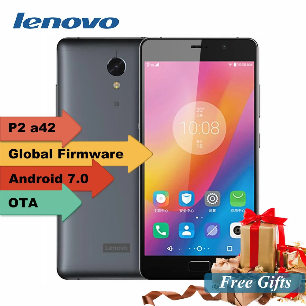 Оригинальный lenovo Vibe P2 5 &quotFHD Gorilla Стекло android 6 0 4 г TD LTE смартфон ГБ Оперативная