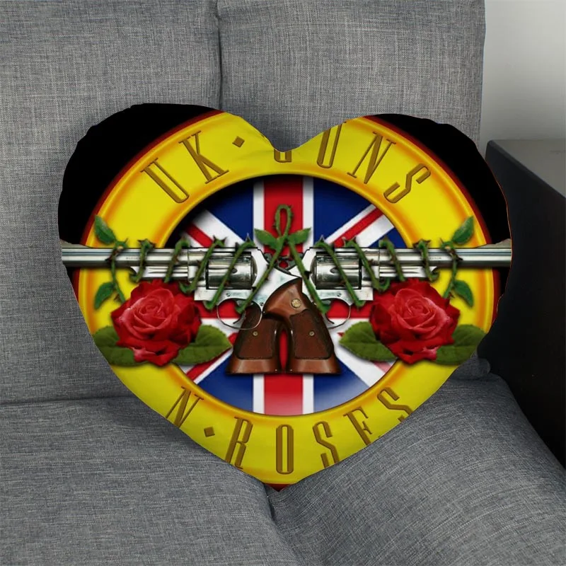 Изготовленный На Заказ Пистолеты N' Roses сердце накидка для подушки