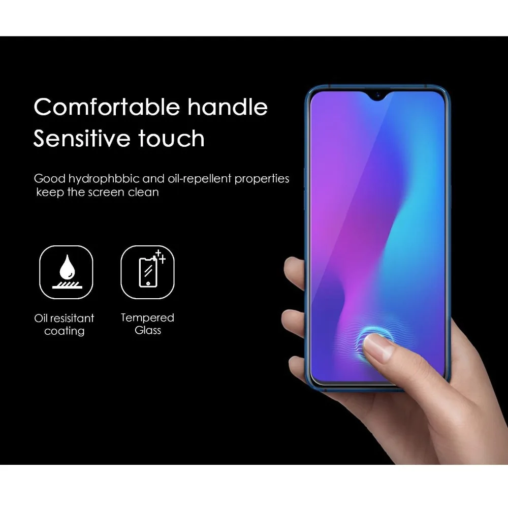 2.5D 9H закаленное стекло для OPPO A1K защита экрана телефона Премиум Закаленное Realme C2