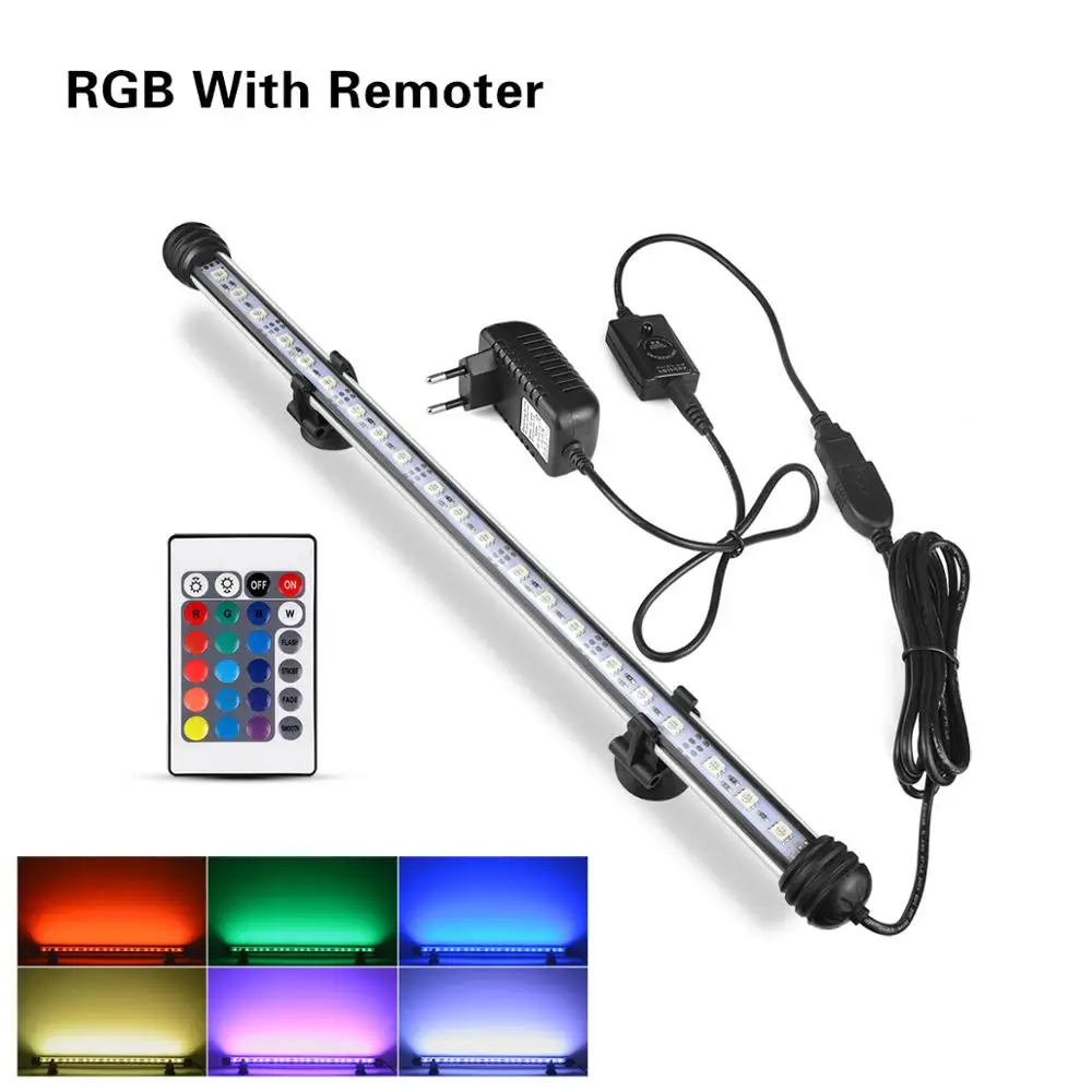 RGB 19 см 29 см 39 см 49 светодиодный жёсткая планка бар света 110 V 220 V цветная(RGB) Светодиодная трубчатая лампа костюм для дайвинга свет аквариум Украшение лампы - Испускаемый цвет: RGB
