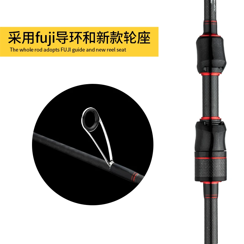 ECOODA Япония fuji части спиннинговая форель Удочка 2,1 М L/1,8 м UL спиннинговая Удочка углеродная удочка
