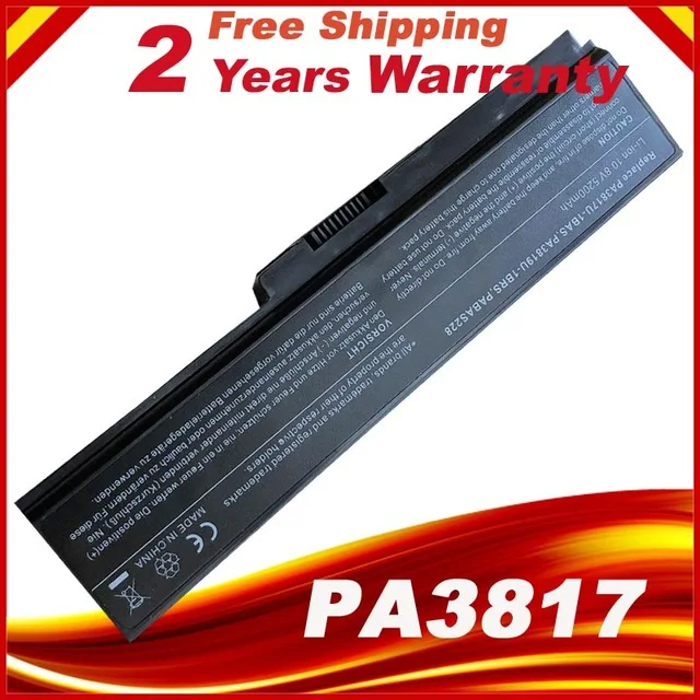 

Laptop Battery For Toshiba Satellite A655 A660 A665 C600 C640 C645 C650 C655 C660 C665 C670 PA3817U-1BAS PA3817U-1BRS