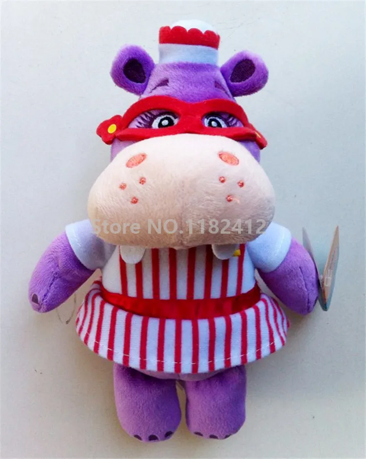Hallie 23cm Doc Mcstuffins Плюшевые игрушки Мини бобы Pet Vet Lambie Stuffy Hallie Chilly Снеговик пищалки шепот Кот Габби Boppy финдо собака - Цвет: Hallie 23cm