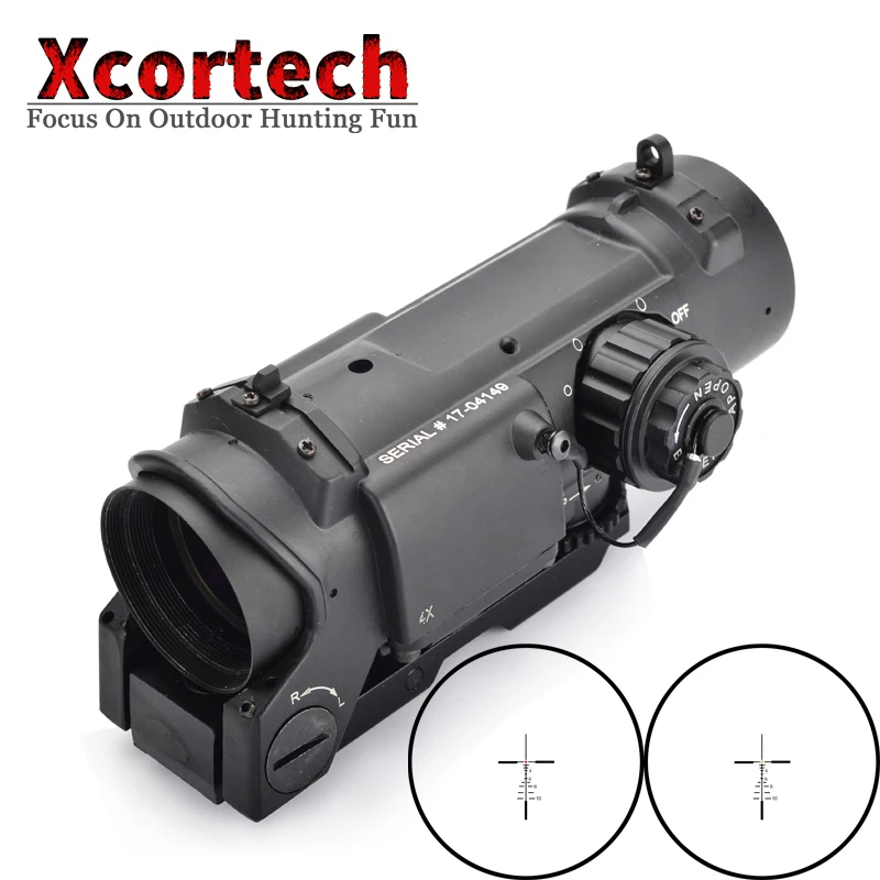 Охотничий Тактический 4x фиксированный двойной ролевой оптический прицел на