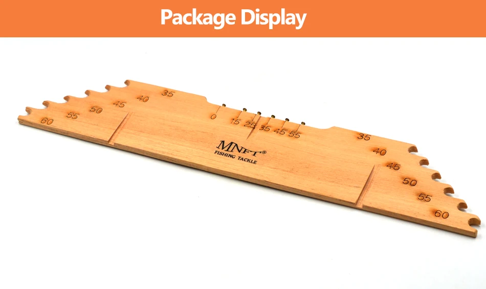 MNFT суб-линия измерительная линия доска винтажная Wooden35-60cm деревянная леска измерительная доска