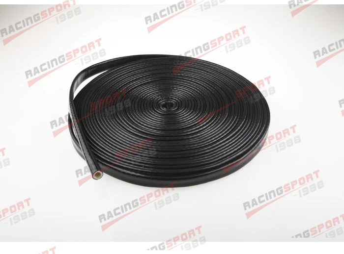 

1/2" inch Silicone Jacketed Thermal Heat Sleeving Protector Black Wire
