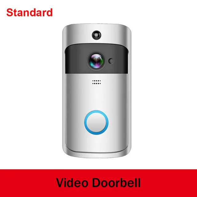 Standard Умный IP видеосвязь звонок wifi видео Кольцо телефон дверной звонок Cam беспроводная камера Wi-Fi для дверного звонка домашний ИК-сигнализация беспроводная камера безопасности - Цвет: Standard