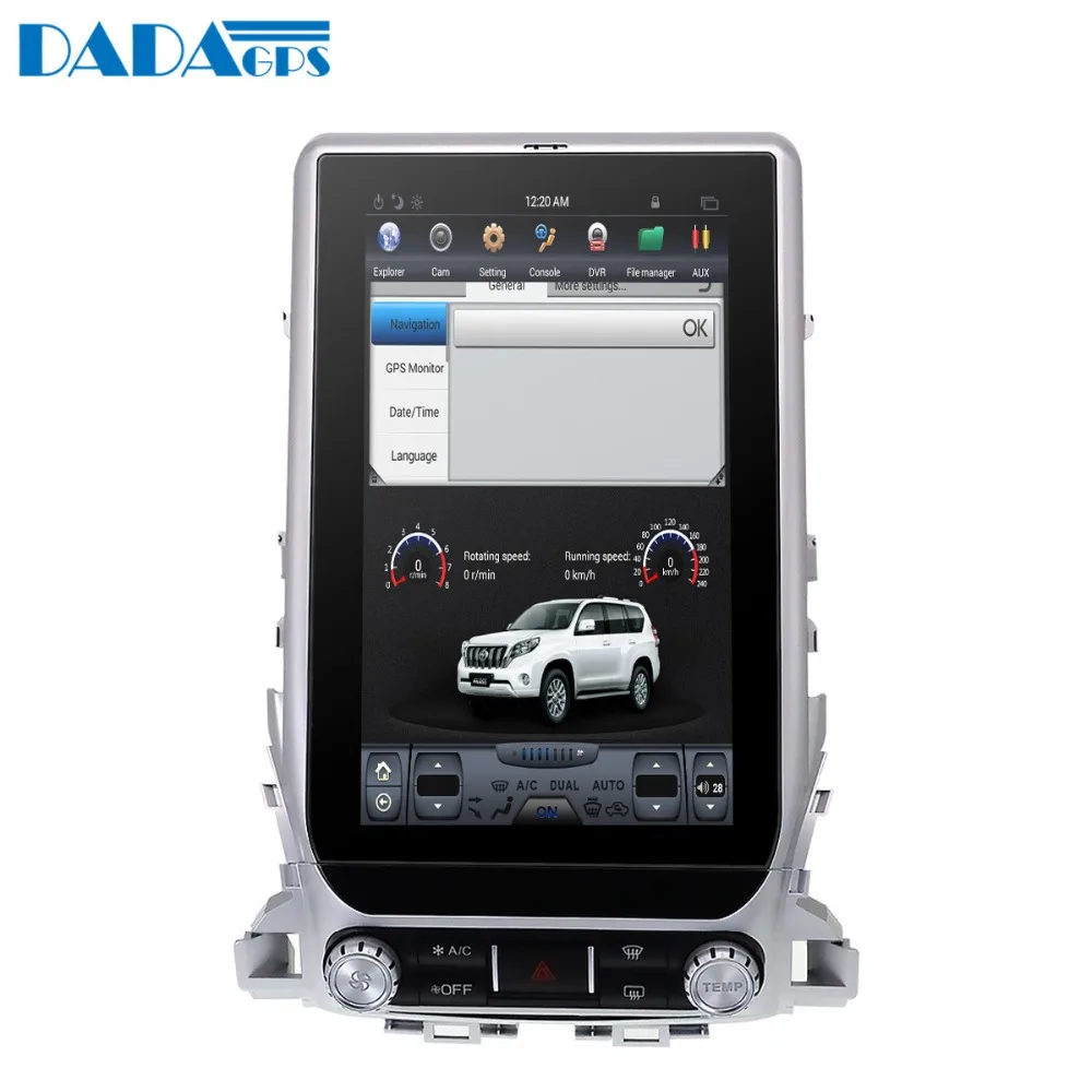 Автомобильный мультимедийный плеер Tesla style 13 6 дюйма Android радио для TOYOTA LAND CRUISER LC200