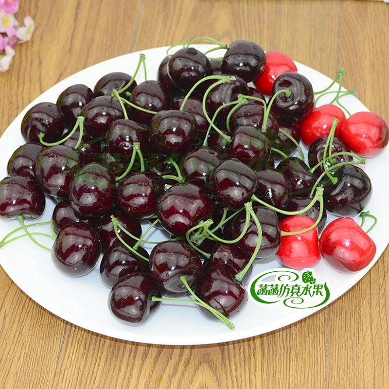 

Artificial fruit car cherry fake fruit model photography props decoration