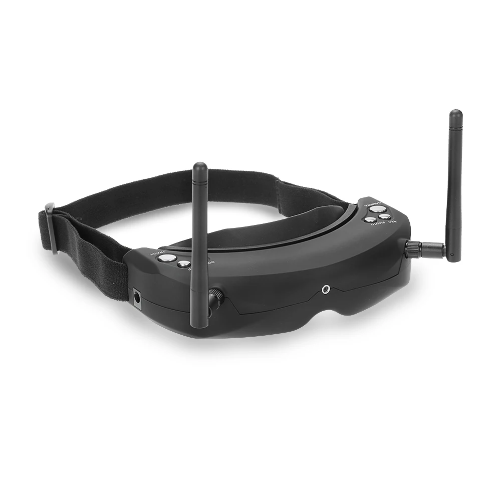 Черный Skyzone SKY02S V+ 3D FPV очки/видео очки со встроенным 3D/2D режимом 40CH 5,8G разнесенная головка приемника/камера для дрона - Цвет: Черный