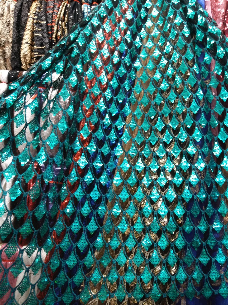 Африканская французская кружевная ткань с блестками большое французское