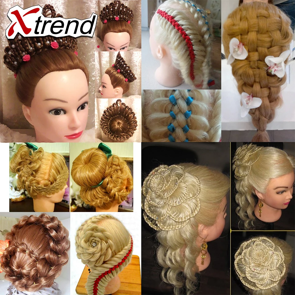 Xtrend Лучшие натуральные волосы животных с синтетическими волосами тренировочная