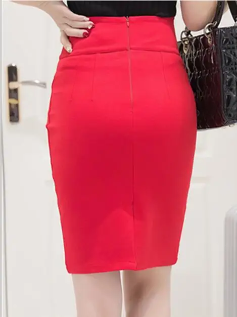 Юбка Женская Офисная до колен с завышенной талией | одежда