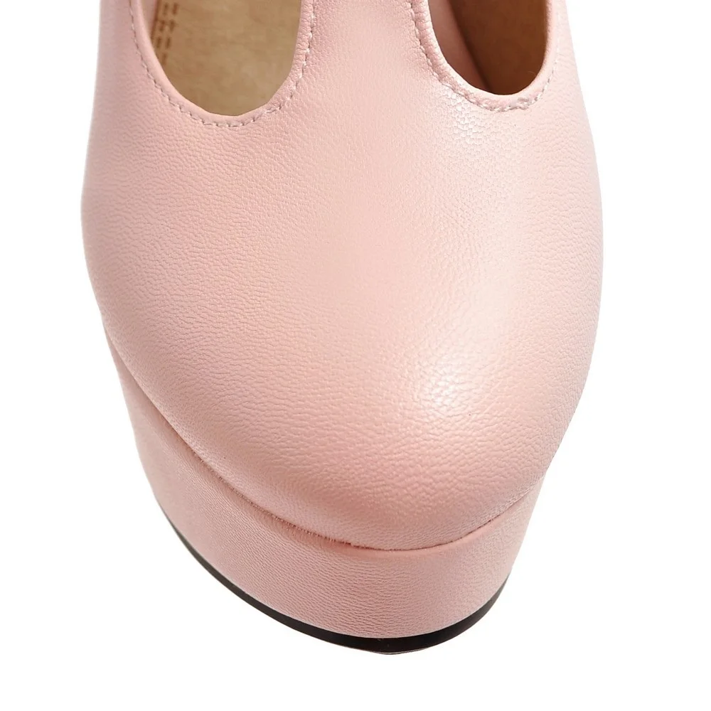 Женские туфли лодочки из ПУ кожи с круглым носком на платформе|party shoes|women pumpspumps sexy