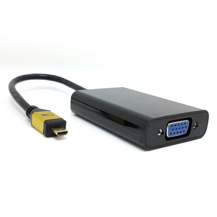 Активный микро HDMI источник к VGA выходу проектор монитор видео адаптер конвейер с