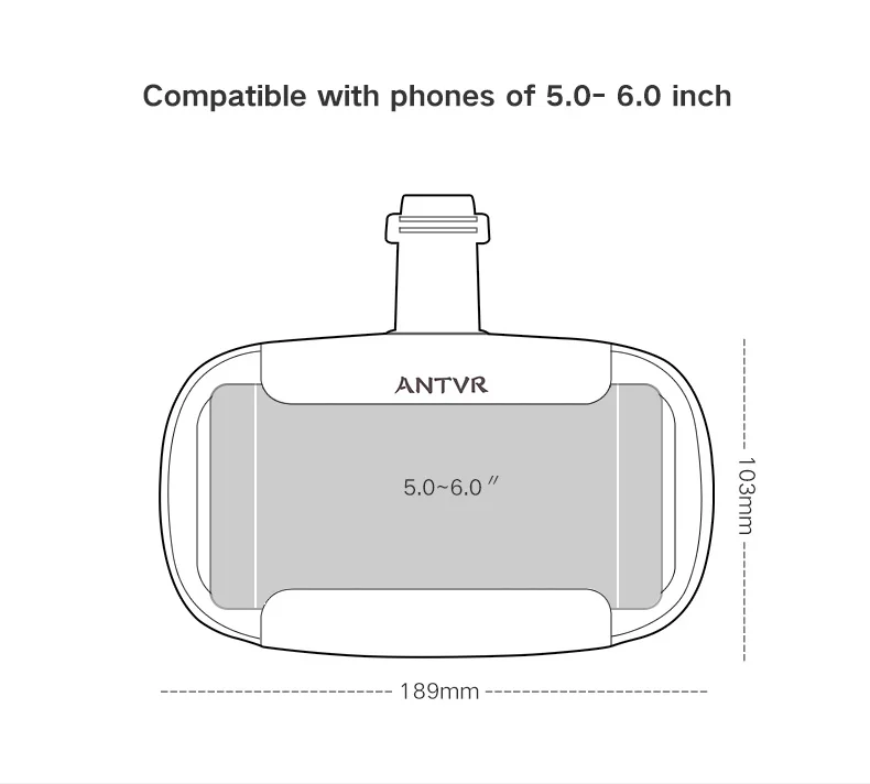 ANTVR VR BOX LOOP мини очки виртуальной реальности очки 3D очки google Cardboard antvr vr гарнитура для 5,0-6,0 смартфонов
