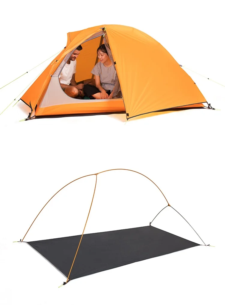NatureHike SPIDER 2 Мужской палаточный Кемпинг Открытый Велоспорт Пешие прогулки Путешествия альпинизмом 1-2 человека Сверхлегкие Водонепроницаемые палатки 2кг