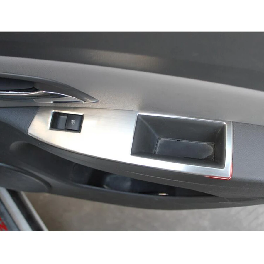 Наклейки YAQUICKA из нержавеющей стали для интерьера автомобиля подлокотника