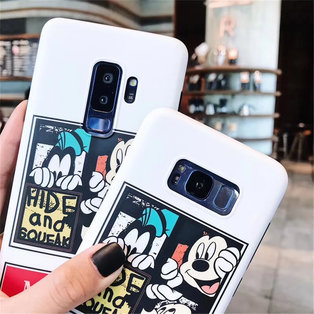 Элитный бренд мультяшный чехол для телефона Samsung Galaxy S8 S9 плюс S8Plus S9Plus Note8 Note9 с