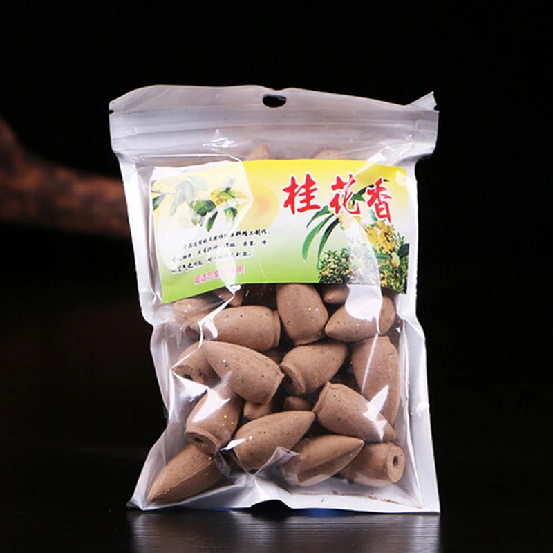 Аромат Osmanthus Натуральный конус благовония цветочный конус благовония обратного потока песочного дерева роза Лаванда много ароматов Мульти Красочные для домашнего декора - Аромат: Аромат Osmanthus