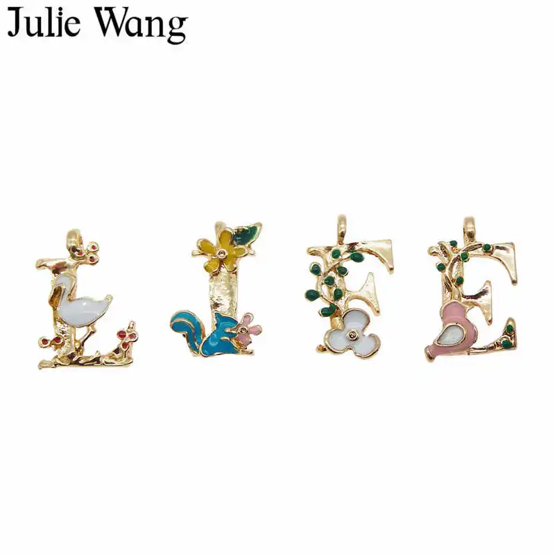 Julie Wang 1 упаковка эмалированные золотистые буквы Hope Dad Mom Love аксессуары для