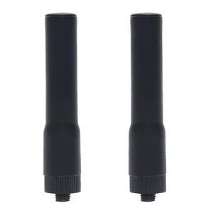 2 шт., мини-антенна, разъем SMA-Femme, VHF, UHF, два диапазона для Baofeng