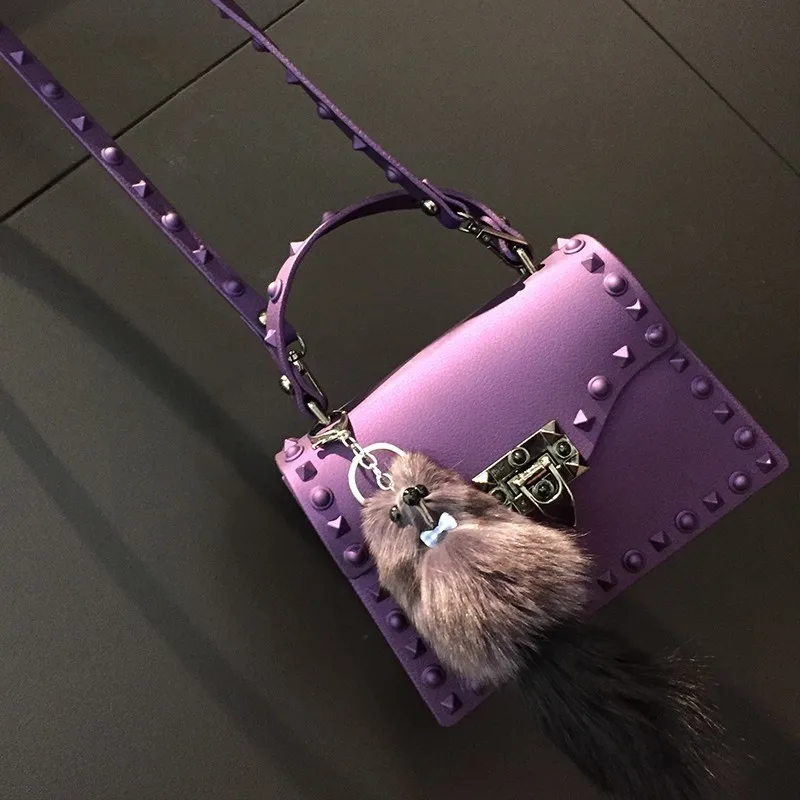 Big Purple Новые женские сумки-мессенджеры роскошные сумки женские сумки дизайнерские сумки желе модные сумки на плечо женские сумки из искусственной кожи - Цвет: Big Purple