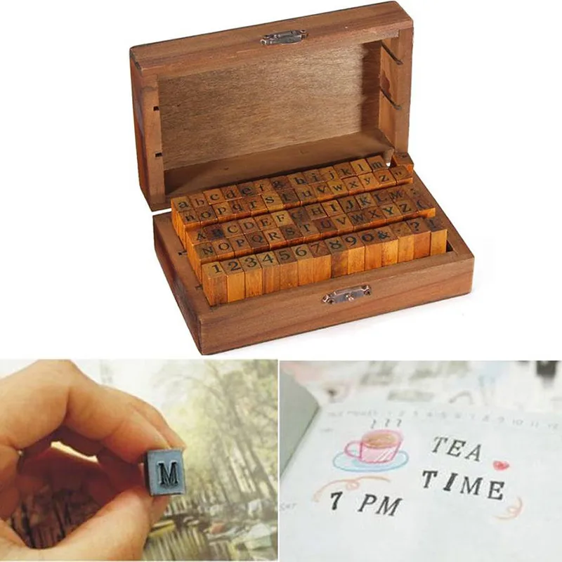 70 шт./компл. цифры алфавита огромные искусственные деревянные штампы буквы