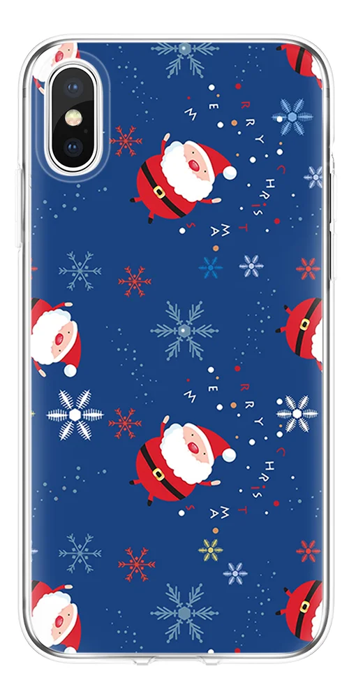 Веселый Рождественский из ТПУ чехол для iPhone XR чехол для iPhone 11 Pro XS MAX X 4 4S 5S 5C SE 6 6S 7 8 Plus чехол для iPhone 5