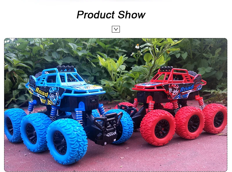Легированный оттягивающийся автомобиль детские игрушки модель 6WD литой металл большая нога альпинист транспортные средства игрушка со звуком и светильник коллекция хобби автомобиль